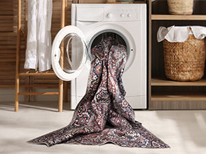2x3 Rug - Machine Washable Entry Rug with Non-Slip Backing, Ideal for Enteryway, Kitchen, Bathroom, Laundry Room - Vintage, Easy Clean, Durable, Low Pile Rug - (2' x 3')