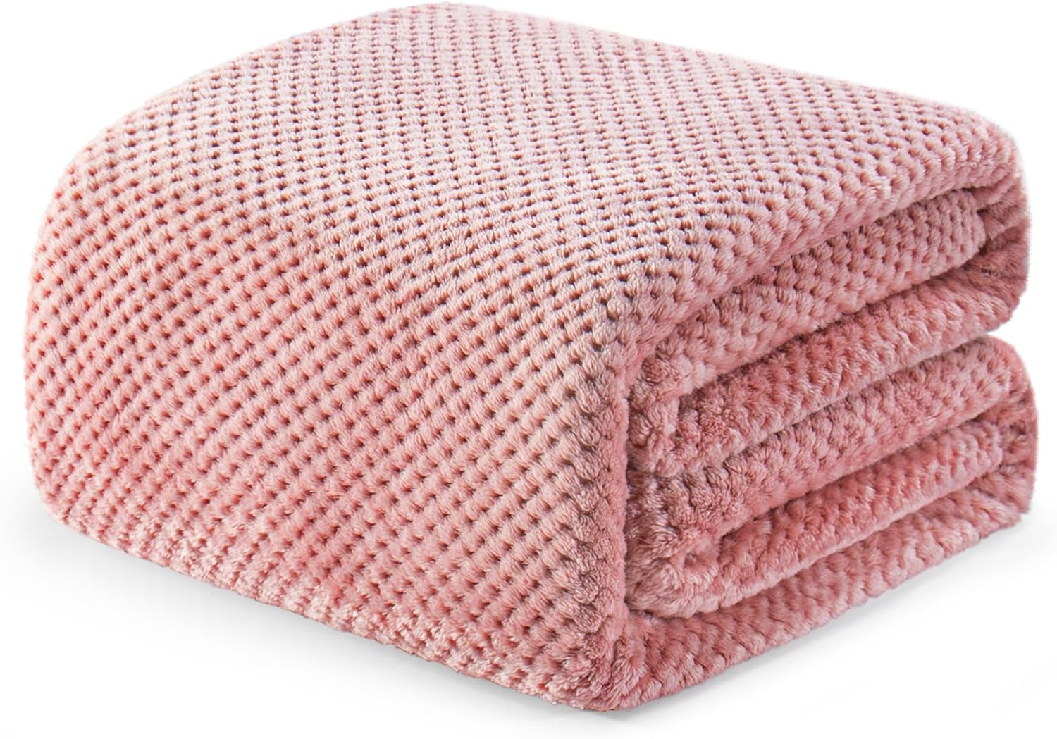 Fleece Throw Blanket Extra Large, Super Soft and Warm Blankets for Couch, Sofa and Bed Waffle Textured, Cozy, Fuzzy and Lightweight (Slate Blue, 50x70 Inches)